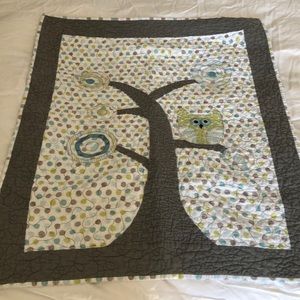 Owl baby blanket